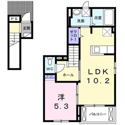 オレンジパークⅡ成岩Aの物件間取画像